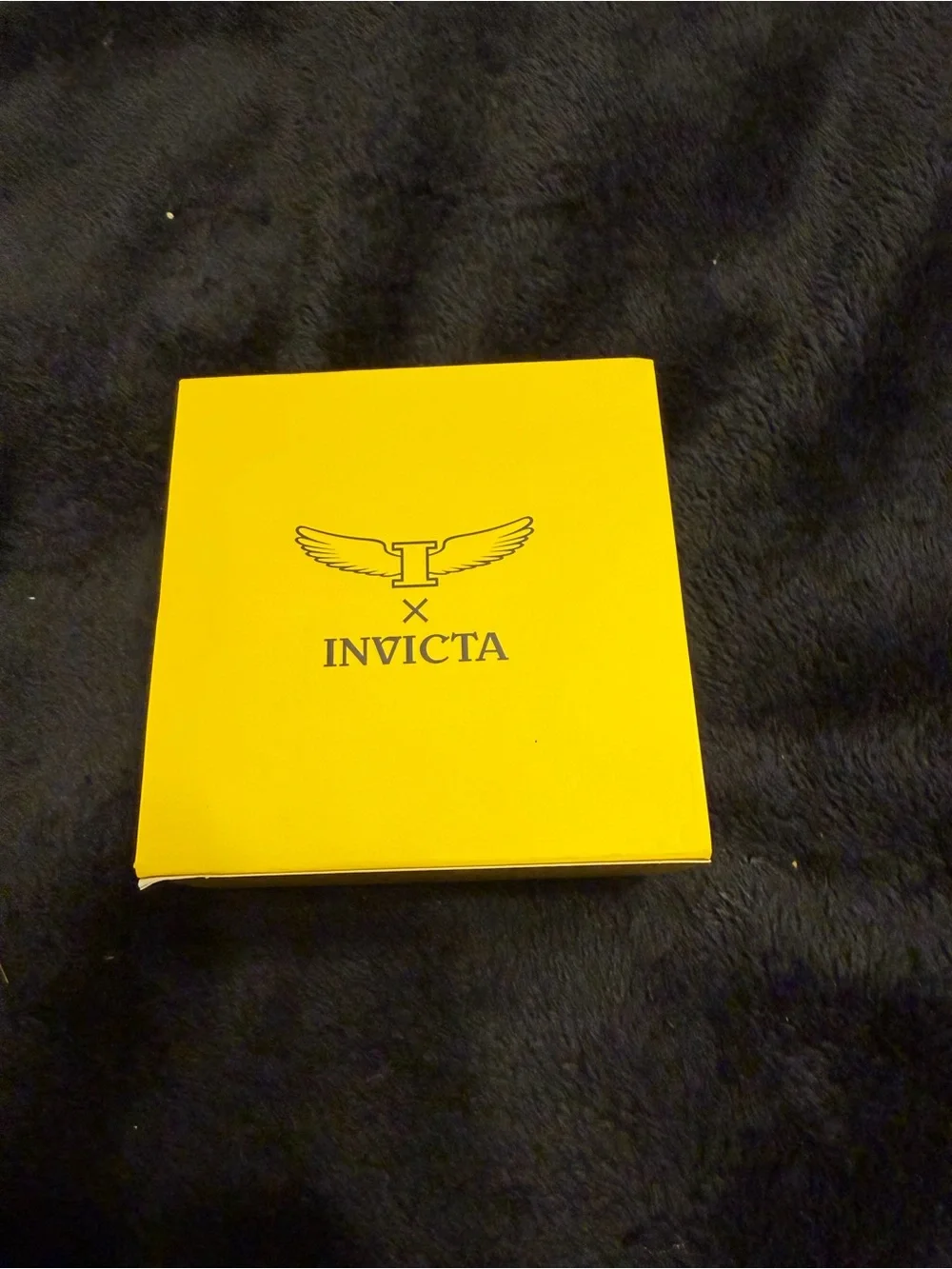 Invicta Rose Gold Tone Watch with Black Dial